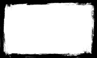 siyah mürekkep fırçası boş boşluk çerçeve çerçeve resim grunge grafik ögesi boyuyor