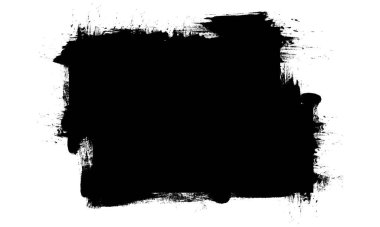 siyah mürekkep fırçası boş alan afişini boyuyor soyut sanatsal arkaplan