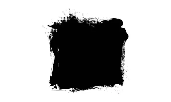siyah mürekkep fırçası boş pankartı boyuyor grunge grafik ögesi