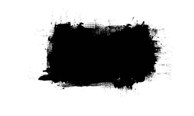 siyah mürekkep fırçası pankart boyama etiketi soyut arkaplan