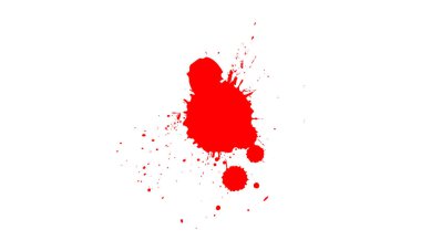 kırmızı mürekkep fırçası damla sıçrama sanatsal grunge grafik element