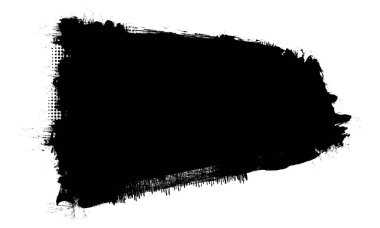 siyah mürekkep fırçası paneli boyama paneli yarım ton grunge grafik elementi