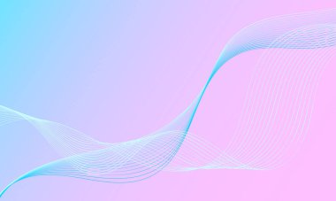 pembe mavi düz çizgiler yumuşak eğimli soyut arkaplan eğrileri sallıyor