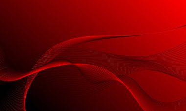 kırmızı düz çizgiler yumuşak gradyan soyut arkaplan ile eğriler sallıyor