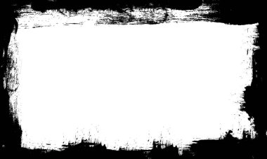 siyah mürekkep fırçası boş çerçeve çerçeve resim sanatsal grunge grafik biçimi