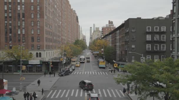 High Line Overlook Street Manhattan New York City Usa — стокове відео