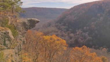 Hawksbill Whitaker Noktası Ozark Ulusal Ormanı Sonbahar Yeşillik Renkleri Arkansas ABD