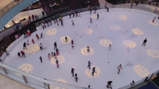 Galleria Ice Skating Center Dallas Texas Amerikai Egyesült Államok — Stock videók