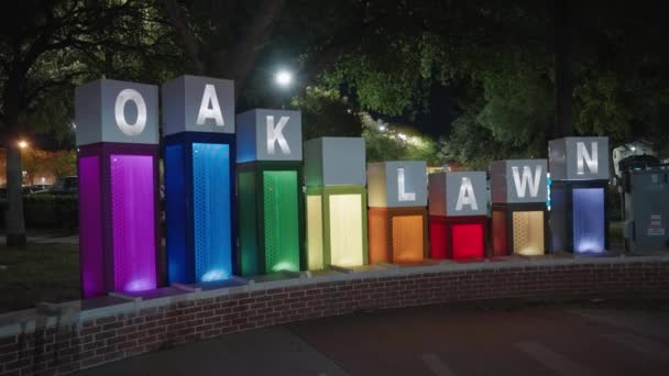 Dallas Texas Usa Circa 2022 Gay Lgbt Community Neighborhood Cedar — Video