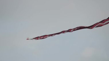 Balili Geleneksel Uçurtmalar JANGGAN ve BEBEAN Bali Uçurtma Festivali Yaz Yavaş Hareketi