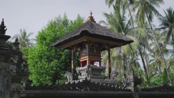 Bali Bellissimo Tempio Fronte Pura Puseh Les Penuktukan Buleleng — Video Stock