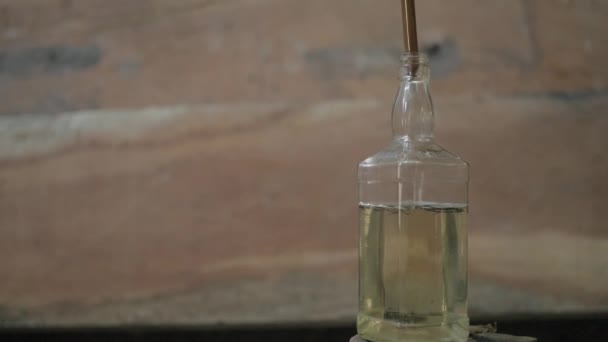 Traditional Indonesian Arak Bali Arrack Alcohol Distillery Distilled Alcoholic Drink — Stock Video