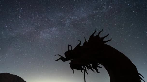World Famous Sky Art Esculturas Metal Deserto Galleta Meadows Serpente — Vídeo de Stock