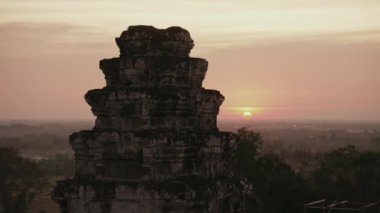 Sunset at Phnom Bakheng Angkor Temple Siem Reap Cambodia