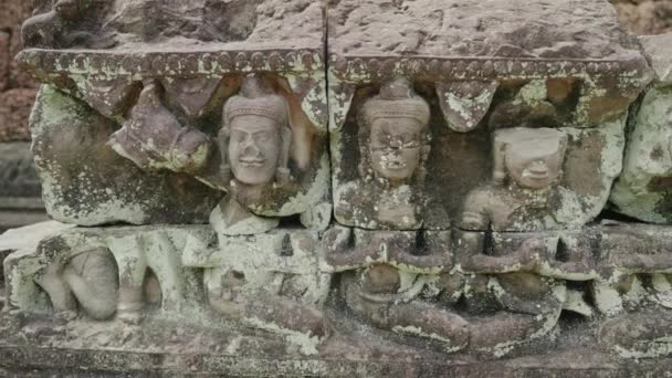 Preah Khan Temple Complex Angkor Archaeological Park Ancient Khmer Empire — Vídeo de stock