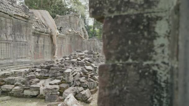 Preah Khan Temple Complex Angkor Archaeological Park Ancient Khmer Empire — Video
