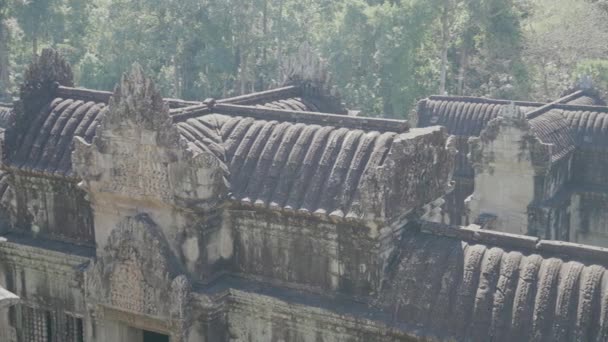 Angkor Wat Siem Reap Cambodia Exterior Highest Temple View Point — Wideo stockowe