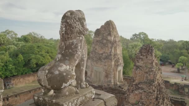Pre Rup Temple Angkor Siem Reap Cambodia Pyramid Dedicated Shiva — стокове відео
