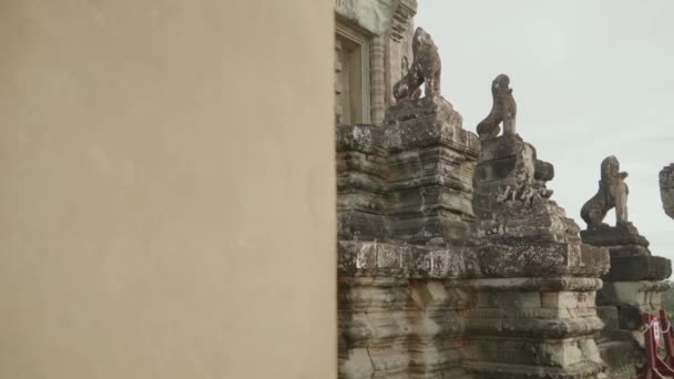 Kuil Pra Rup Angkor Siem Reap Kamboja Piramida Yang Didedikasikan — Stok Video
