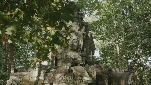 Khmer Temple Som Ruins 12Th Century Buddhist Temple Intricate Carvings — Video