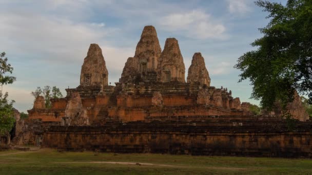 Time Lapse Pre Rup Temple Angkor Siem Reap Kambodża Piramida — Wideo stockowe