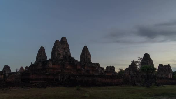 Time Lapse Pre Rup Tempel Angkor Siem Reap Cambodja Piramide — Stockvideo