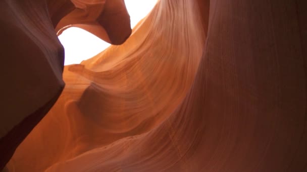 Antelope Canyon Background Formations Rocheuses Impressionnantes Page Arizona Créer Labyrinthe — Video