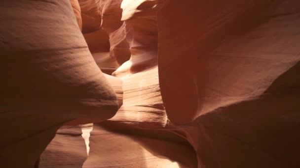 Antelope Canyon Background 페이지의 인상적인 애리조나 만들기 햇빛의 — 비디오