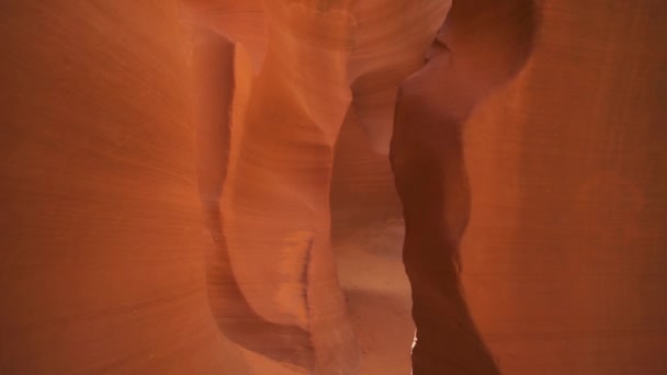 Antelope Canyon Background Impresionantes Formaciones Rocosas Página Arizona Creando Laberinto — Vídeo de stock