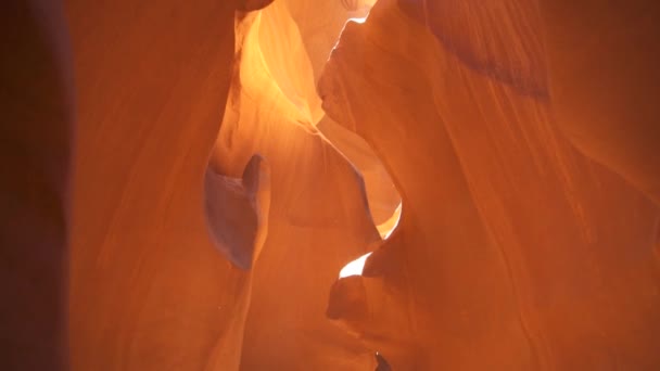 Антилоп Каньйон Тла Вражаючі Скельні Утворення Сторінці Арізона Створення Лабіринту — стокове відео
