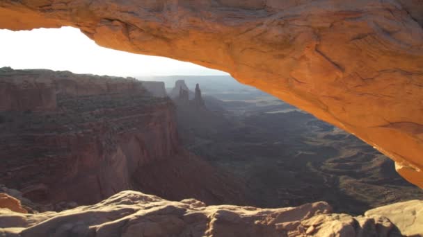Mesa Arch Lever Soleil Île Dans Ciel Une Énorme Mesa — Video