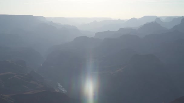 Grand Canyon National Park Arizona Vrstvenými Pruhy Červené Skály Odhalující — Stock video