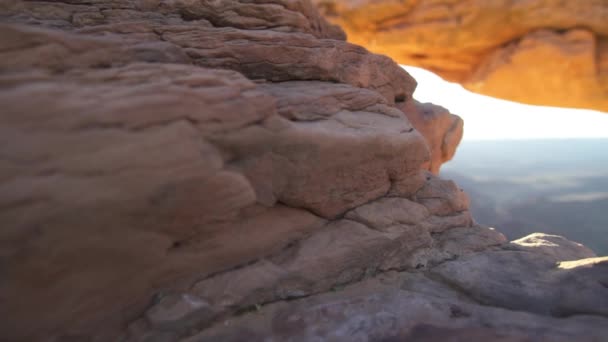 Mesa Kemeri Sunrise Ada Gökyüzünde Kanyonlar Ulusal Parkı Utah Panoramik — Stok video