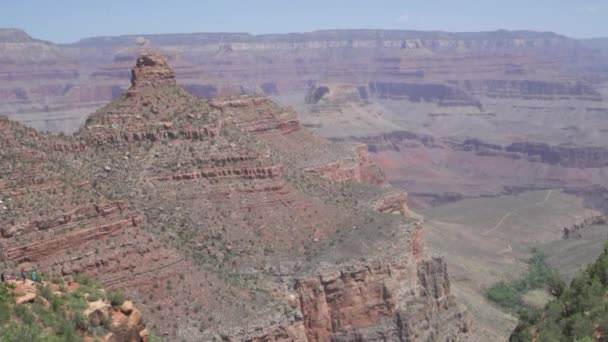 Parc National Grand Canyon Arizona Avec Ses Bandes Stratifiées Roche — Video