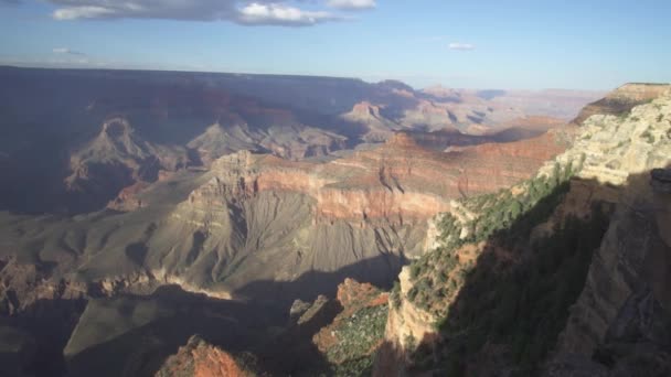 Grand Canyon National Park Arizona Com Suas Bandas Camadas Rock — Vídeo de Stock