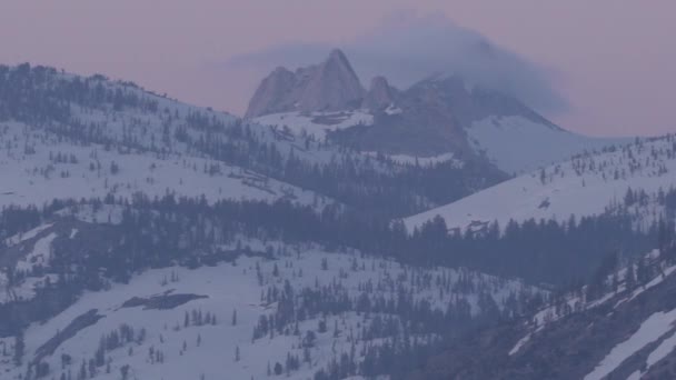 Vista Sul Ghiacciaio Con Vista Sulla Yosemite Valley Half Dome — Video Stock