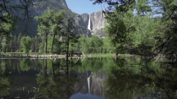 Mirror Lake Ist Ein Kleiner Saisonaler See Tenaya Creek Yosemite — Stockvideo