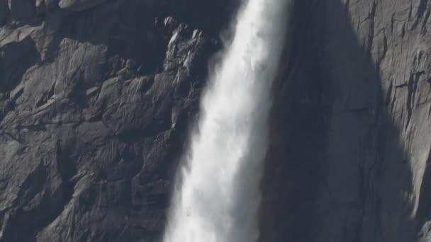 Quedas Yosemite Tirar Fôlego Cachoeira Mais Alta Parque Nacional Yosemite — Vídeo de Stock