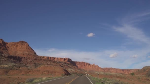 Passeio Cênico Utah Arizona Southwest Usa Cenário Rocha Montanhosa — Vídeo de Stock