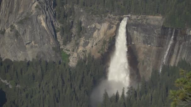 Yosemite Vadisi Half Dome High Sierra Manzaralı Buzul Noktası — Stok video