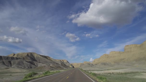 Scenic Drive Nello Utah Arizona Southwest Usa Montagna Scenario Roccioso — Video Stock
