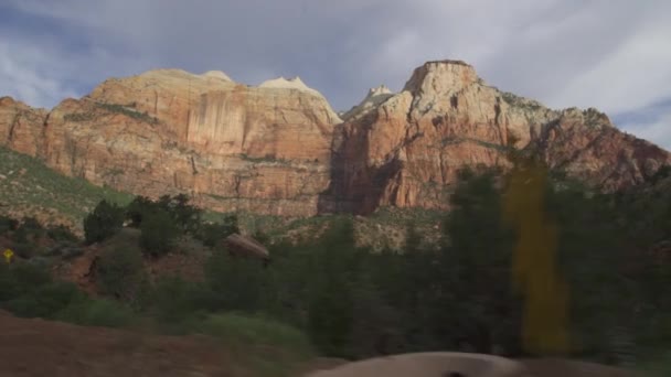 Národní Park Zion Jihozápadním Utahu Usa — Stock video