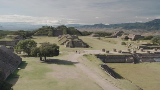 Монте Альбн Большой Доколумбовый Археологический Памятник Санта Крус Xoxocotln Муниципалитет — стоковое видео