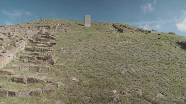 Монте Альбн Большой Доколумбовый Археологический Памятник Санта Крус Xoxocotln Муниципалитет — стоковое видео