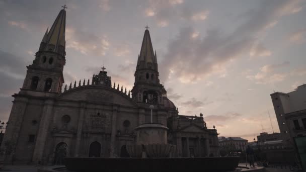 Romersk Katolska Katedralen Katedralen Antagandet Vår Fru Baslica Asuncin Mara — Stockvideo