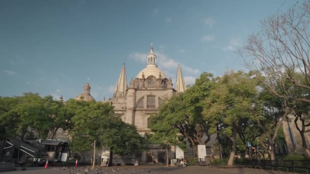 Romersk Katolska Katedralen Katedralen Antagandet Vår Fru Baslica Asuncin Mara — Stockvideo