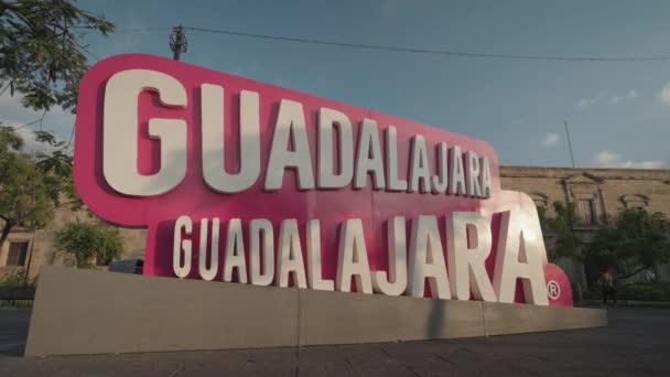 Γράμματα Letras Της Γκουανταλαχάρα Τζαλίσκο Μεξικού Πλάνα Αρχείου