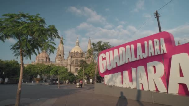 Letras Guadalajara Jalisco México — Vídeos de Stock