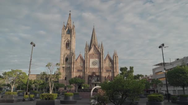 Templo Expiatorio Del Santsimo Sacramento Katolik Kilisesi Neo Gotik Mimari — Stok video
