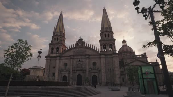 罗马天主教天主教圣母升天大教堂 墨西哥 瓜达拉哈拉 亚松森 德拉亚松森夫人教堂 — 图库视频影像